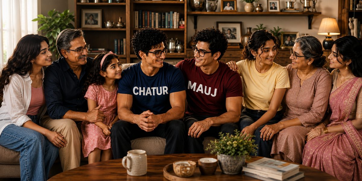 The full Chatur vs Mauj family