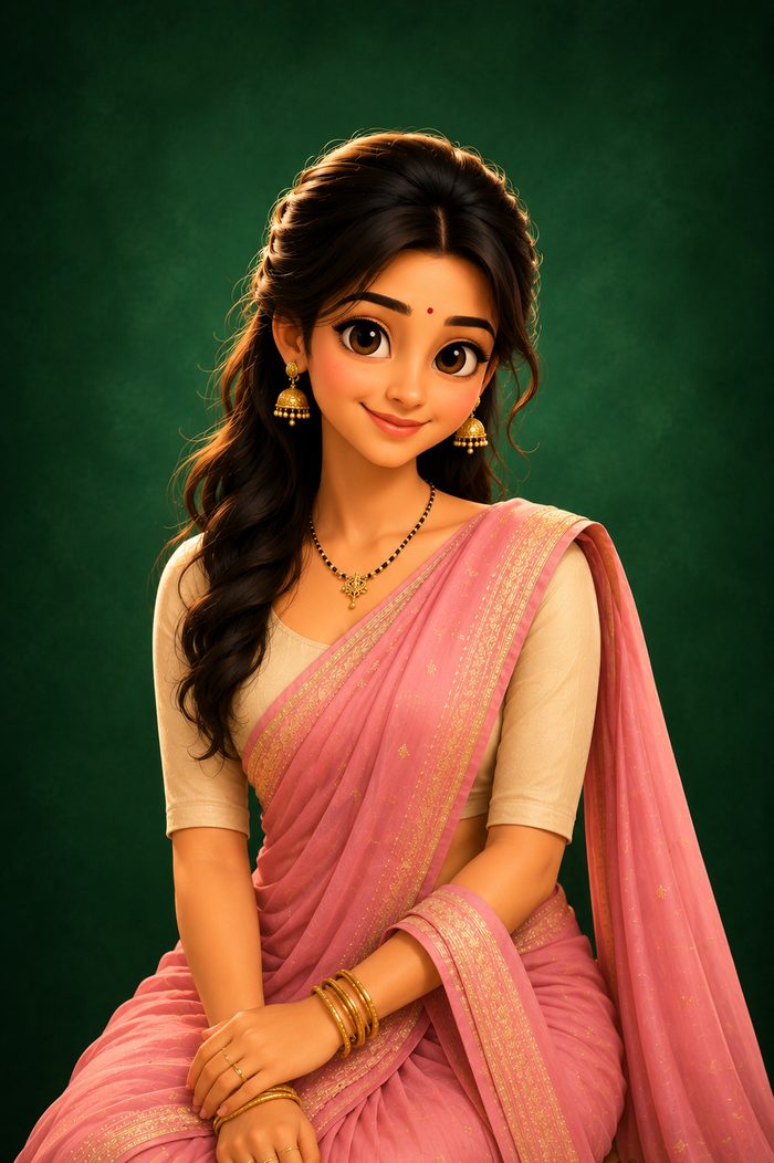 Saanvi cartoon